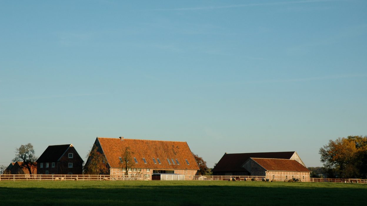 Aufnahme des Hofguts aus der Ferne